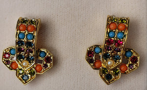 D'Orlan Buried Treasure Pierced Earrings