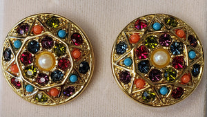 D'Orlan Buried Treasure Pierced Earring